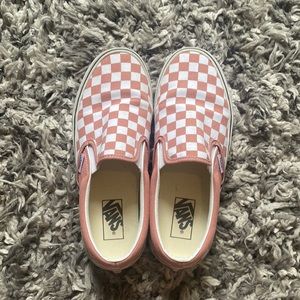 Pink Checkered Vans